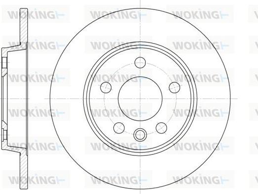 Woking D6558.00 - Əyləc Diski furqanavto.az