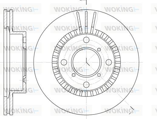 Woking D6553.10 - Əyləc Diski furqanavto.az