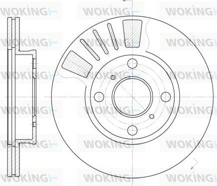 Woking D6569.10 - Əyləc Diski furqanavto.az