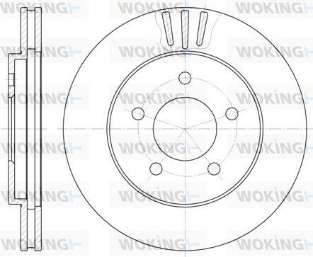 Woking D6564.10 - Əyləc Diski furqanavto.az