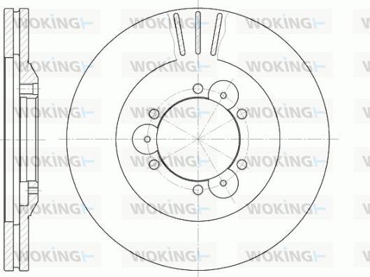 Woking D6560.10 - Əyləc Diski furqanavto.az