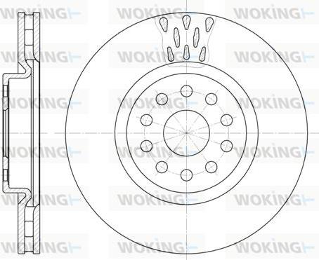 Woking D6563.10 - Əyləc Diski furqanavto.az