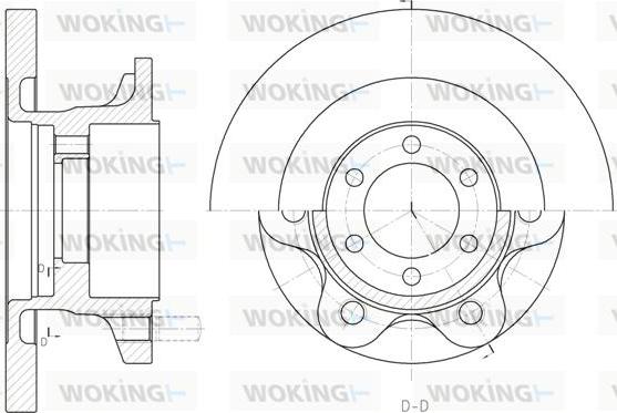 Woking D6500.00 - Əyləc Diski furqanavto.az