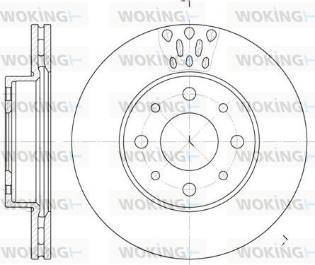 Woking D6517.10 - Əyləc Diski furqanavto.az