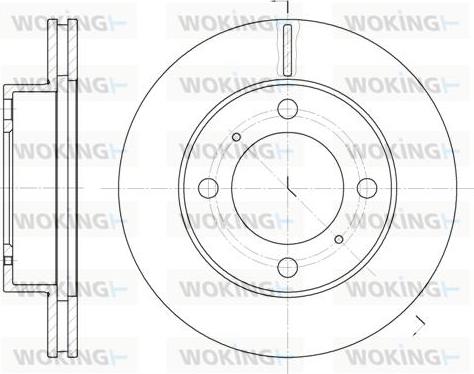 Woking D6539.10 - Əyləc Diski furqanavto.az