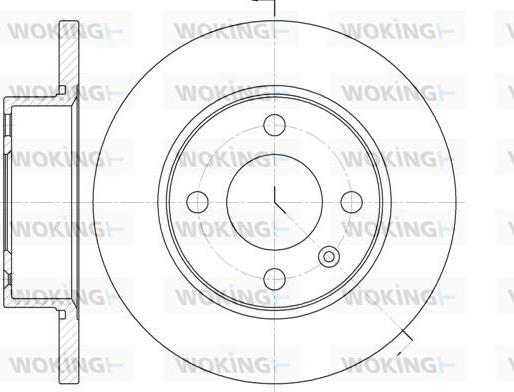 Woking D6538.00 - Əyləc Diski furqanavto.az