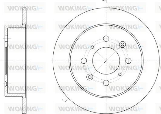 Woking D6521.00 - Əyləc Diski furqanavto.az