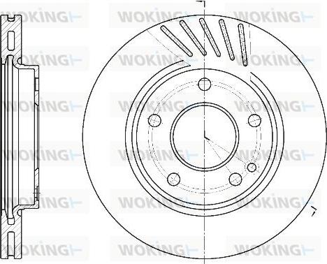 Woking D6527.10 - Əyləc Diski furqanavto.az