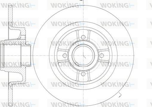 Woking D6698.00 - Əyləc Diski furqanavto.az