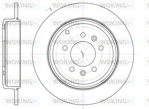 Woking D6692.00 - Əyləc Diski furqanavto.az