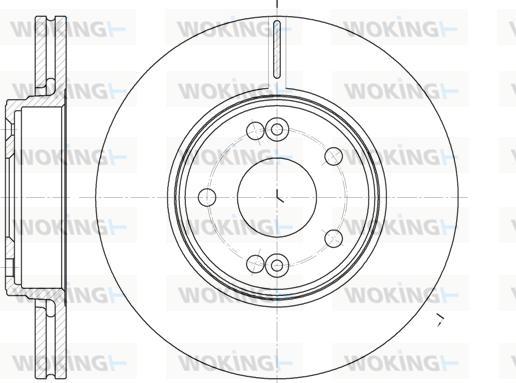 Woking D6697.10 - Əyləc Diski furqanavto.az