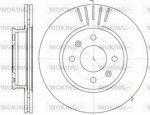 Woking D6666.10 - Əyləc Diski furqanavto.az