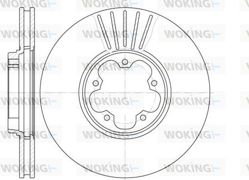 Woking D6609.10 - Əyləc Diski furqanavto.az