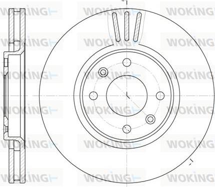 Woking D6604.10 - Əyləc Diski furqanavto.az