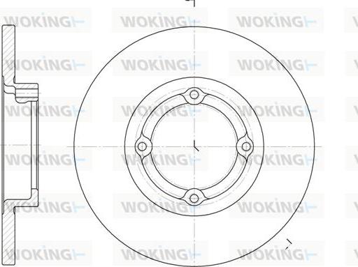 Woking D6606.00 - Əyləc Diski furqanavto.az