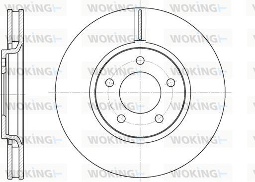 Woking D6602.10 - Əyləc Diski furqanavto.az