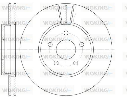 Woking D6607.10 - Əyləc Diski furqanavto.az