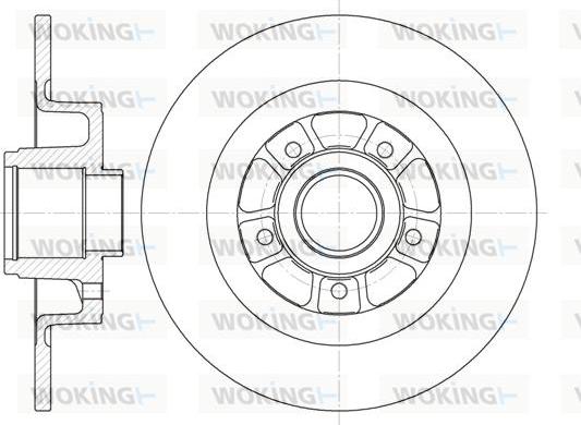 Woking D6613.00 - Əyləc Diski furqanavto.az