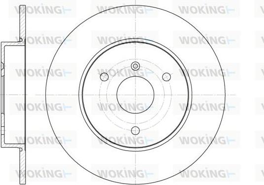 Woking D6617.00 - Əyləc Diski furqanavto.az