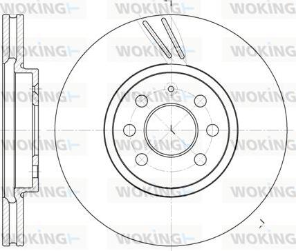 Woking D6684.10 - Əyləc Diski furqanavto.az