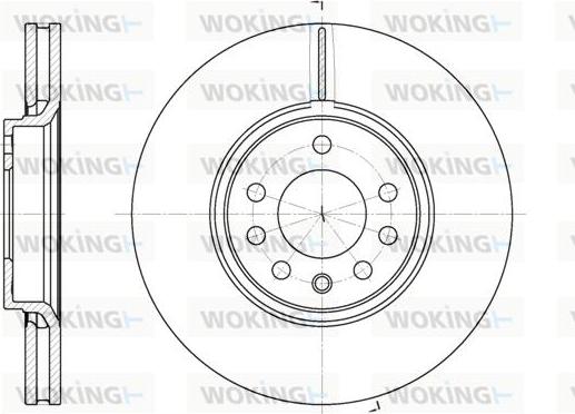 Woking D6687.10 - Əyləc Diski furqanavto.az