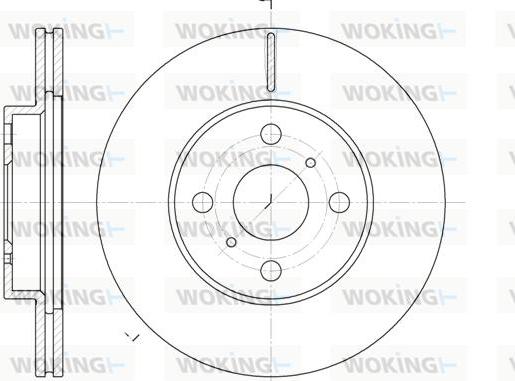 Woking D6635.10 - Əyləc Diski furqanavto.az