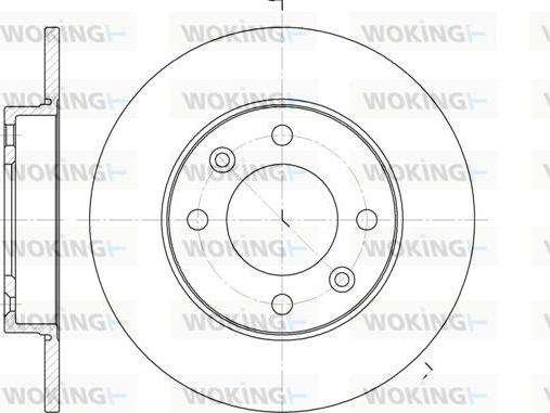 Woking D6630.00 - Əyləc Diski furqanavto.az