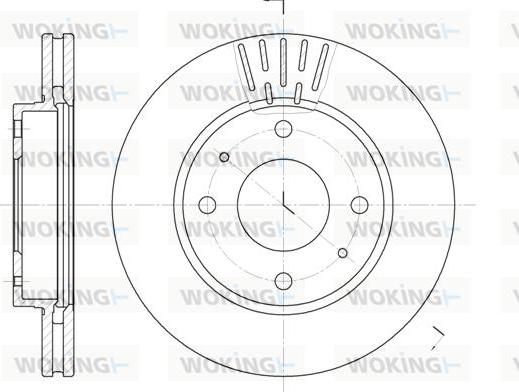 Woking D6633.10 - Əyləc Diski furqanavto.az