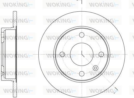 Woking D6094.00 - Əyləc Diski furqanavto.az