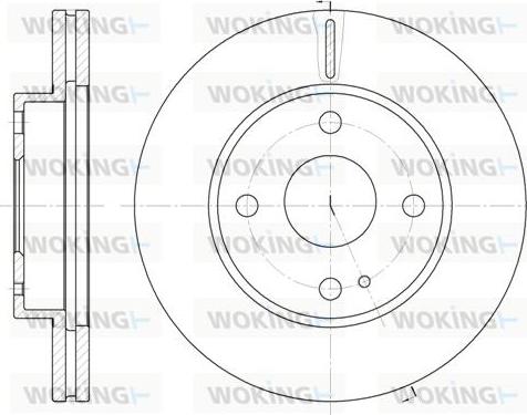 Woking D6056.10 - Əyləc Diski furqanavto.az