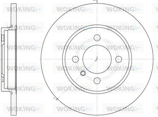 Woking D6058.00 - Əyləc Diski furqanavto.az