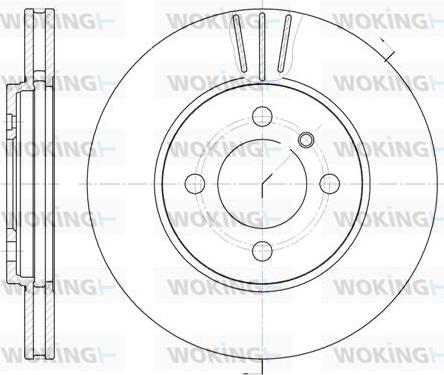 Woking D6062.10 - Əyləc Diski furqanavto.az