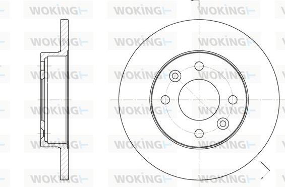 Woking D6067.00 - Əyləc Diski furqanavto.az