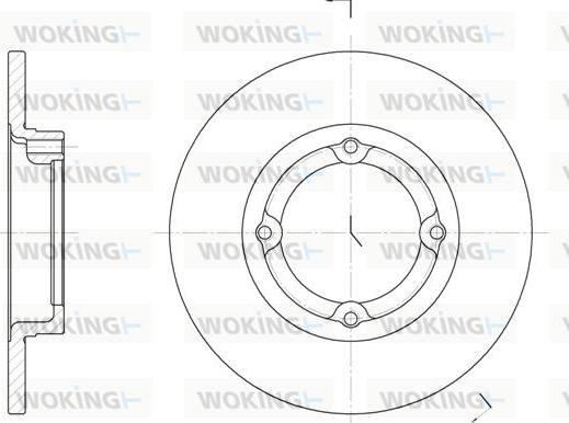 Woking D6014.00 - Əyləc Diski furqanavto.az