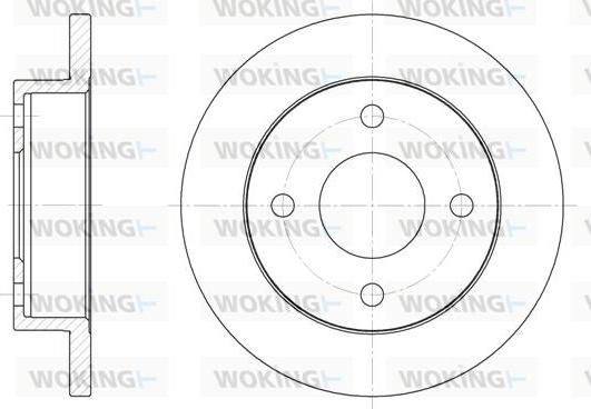 Woking D6013.00 - Əyləc Diski furqanavto.az