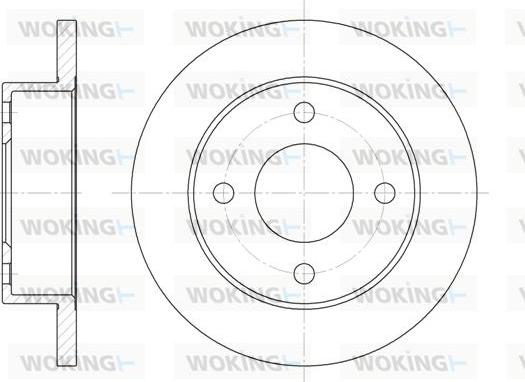 Woking D6012.00 - Əyləc Diski furqanavto.az