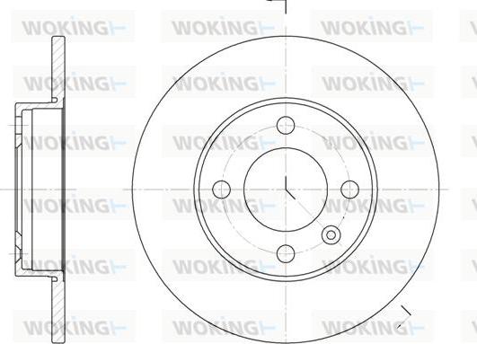 Woking D6086.00 - Əyləc Diski furqanavto.az