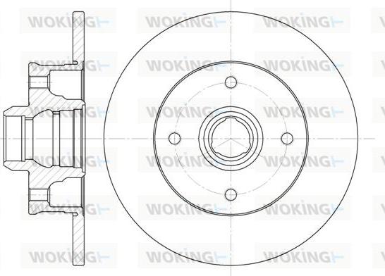 Woking D6024.00 - Əyləc Diski furqanavto.az