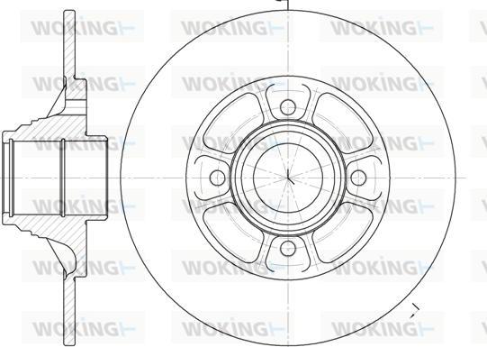 Woking D6075.00 - Əyləc Diski furqanavto.az