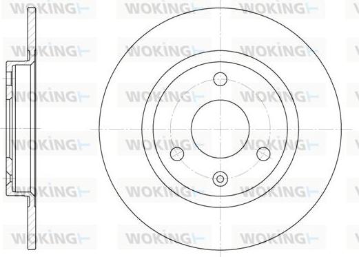 Woking D6070.00 - Əyləc Diski furqanavto.az