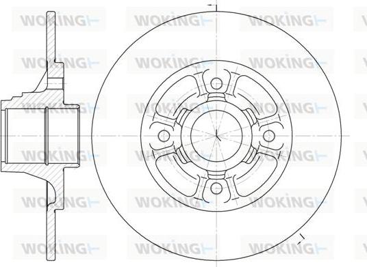 Woking D6073.00 - Əyləc Diski furqanavto.az