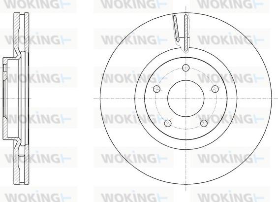 Woking D61946.10 - Əyləc Diski furqanavto.az