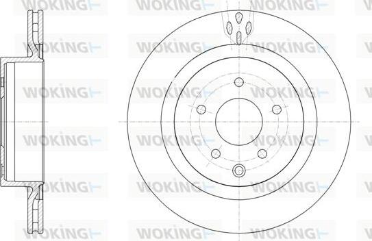 Woking D61955.10 - Əyləc Diski furqanavto.az