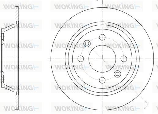 Woking D6195.00 - Əyləc Diski furqanavto.az