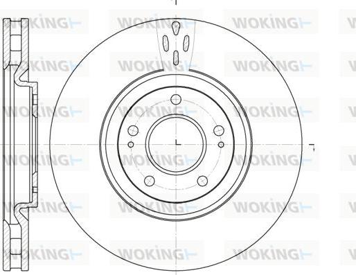 Woking D61957.10 - Əyləc Diski furqanavto.az