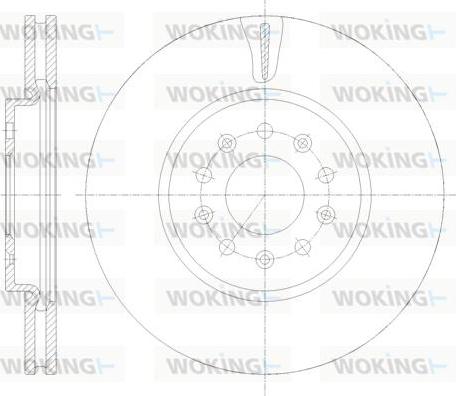 Woking D61909.10 - Əyləc Diski furqanavto.az