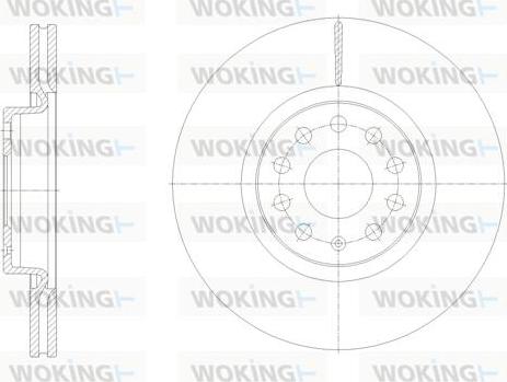 Woking D61902.10 - Əyləc Diski furqanavto.az