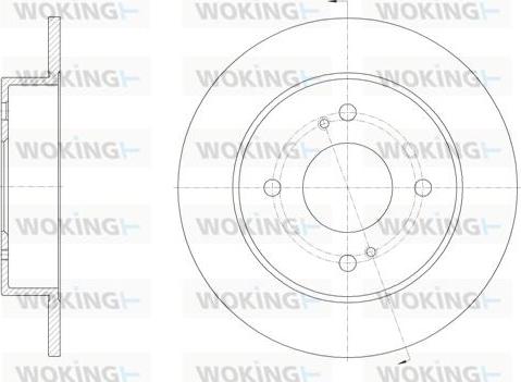 Woking D61924.00 - Əyləc Diski furqanavto.az