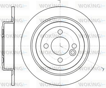 Woking D61443.00 - Əyləc Diski furqanavto.az