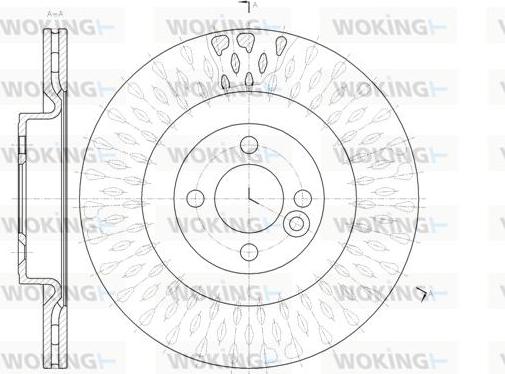 Woking D61442.10 - Əyləc Diski furqanavto.az